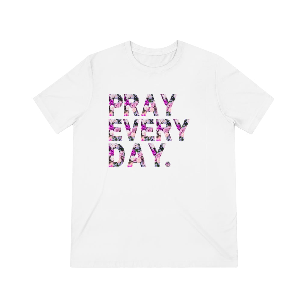 Pattern Pray Every Day Unisex Triblend Tee